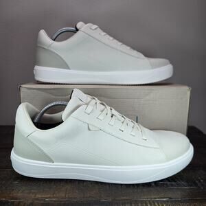 Vessi Soho Sneaker Mens Size 11 Waterproof Shoes Casual Dune Beige White